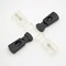 12 Pieces B-Black Drawstring Cord Stopper Spring Toggle Plastic Cord Lock Clip